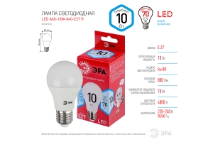 Лампочка светодиодная RED LINE LED A60-10W-840-E27 R Е27 / E27 10 Вт груша