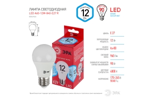 Лампочка светодиодная RED LINE LED A60-12W-840-E27 R Е27 / E27 12 Вт груша