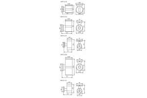 Светильник фасадный BART EL-235, GU10, 2x35W, двунаправленный, серый