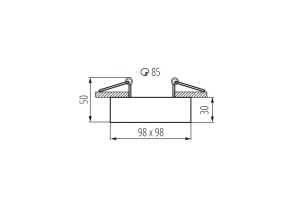 Светильник накладной точечный поворотный MINI GORD DLP-50-B