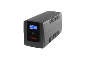 Линейно-интерактивный ИБП ДКС серии Info LCD, 1200 ВА/720 Вт, 1/1, 4xIEC C13, USB + RJ45, LCD, 2x7Aч