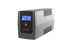 Линейно-интерактивный ИБП ДКС серии Info LCD, 800 ВА/480 Вт, 1/1, 3xIEC C13, USB + RJ45, LCD, 1x8Aч