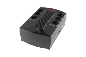 Линейно-интерактивный ИБП ДКС серии Info PDU, 600 ВА/360 Вт, 1/1, 6xSchuko, USB для зарядки (2), USB + RJ11, 1x7Aч