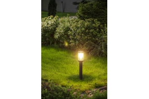 Светильник садовый столбик KERTA-P 80, E27, 12W, графит