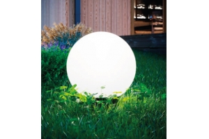 Светильник садовый шар MARMO 28, E27, светло-серый