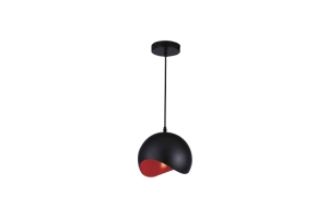 Подвесной светильник MAVIA E27, IP20, черный/красный