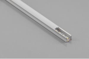 Алюминиевый профиль LED GLAX MIKRO накладной, 2м, серебристый