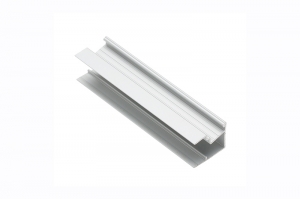 Алюминиевый профиль LED GLAX угловой односторонний узкий, 19мм, 3м, серебристый