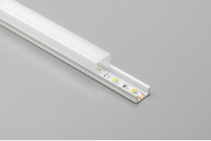 Алюминиевый профиль LED GLAX MINI накладной, 2м, белый