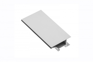 Алюминиевый профиль LED GLAX торцевой для ДСП 16мм, 2м, серебристый