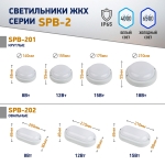 Светильник ЖКХ светодиодный SPB-201-0-40К-012 IP65 12Вт 1140Лм 4000К D155