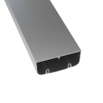 Алюминиевый кабель-канал 110х50 мм (с 1 крышкой), цвет серебристый металлик