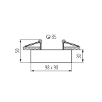 Светильник накладной точечный поворотный MINI GORD DLP-50-B