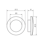 Светильник фасадный светодидный FORRO LED EL 8W-GR, графит