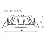 Светодиодный светильник downlight COLIBRI DL LED 11 4000K
