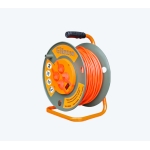 Удлинитель силовой на катушке GLANZEN 4 гн. ПВС 3х1,5 IP44, 50 м