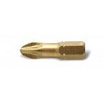 Биты PZ3 25 мм, сталь S2, нитрид титана, 5 шт., пластиковая коробка HT1S386