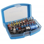 Набор бит с битодержателем 1/4", SL, PH, PZ, HEX, Torx, Torx c отверстием, 32 шт. HT1S400