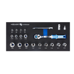 Набор инструментов с трещоткой 3/8", 22 шт., ложемент EVA HT7G127