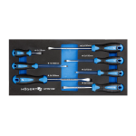 Набор отверток плоских 7 шт., ложемент EVA HT7G132