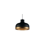 Подвесной светильник GOLDI 2 E27, 40W, IP20, черный/золотой 42 см