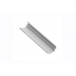 Алюминиевый профиль LED GLAX угловой врезной, 2м, серебристый